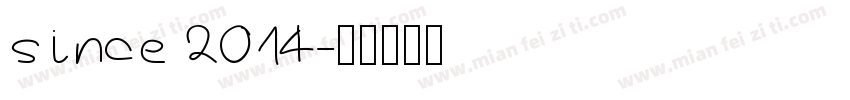 since 2014字体转换